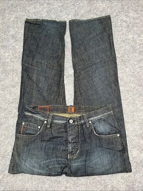 Hugo Boss Acid Dark Indigo Straight Jeans